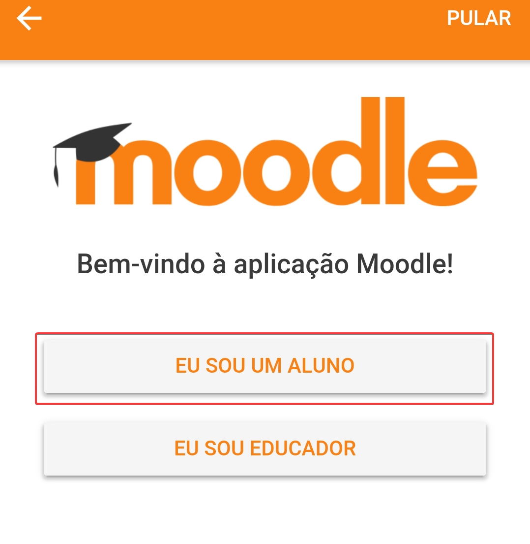 Manual de acesso ao Moodle via APP